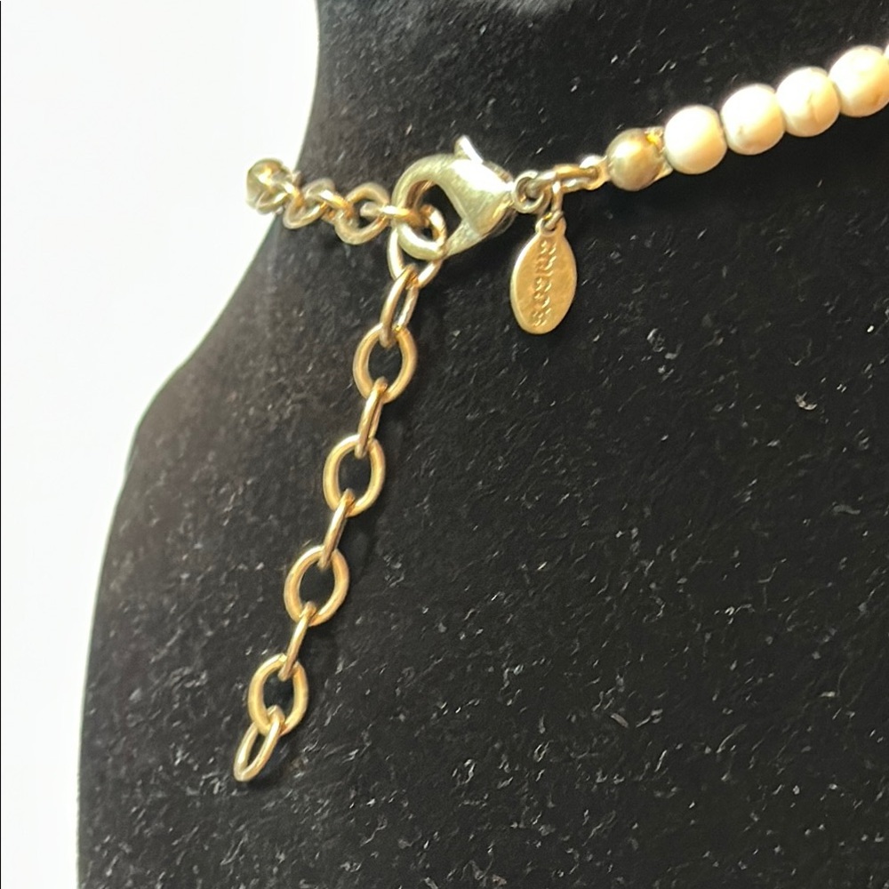Chico’s Elegant Mother of Pearl Necklace - Picture 5 of 8